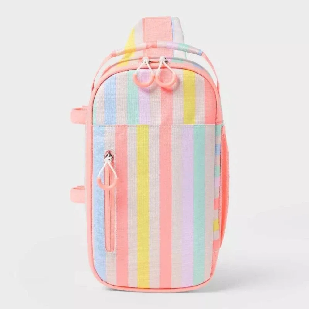 Sun Squad 6 Can Soft Sided Cooler 4.5qt‎ Striped New With Tags